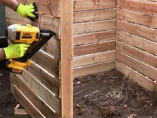 dewalt nail gun in use