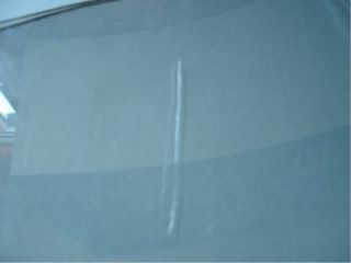 scratched acrylic or perspex