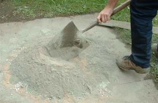 mixing cement