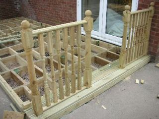 cuts around newel posts