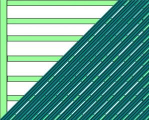 diaganol deck pattern