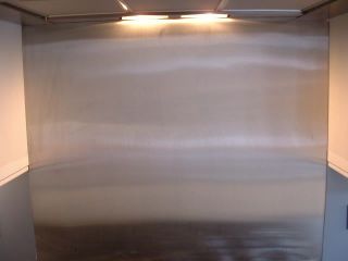 stainless steel splashback