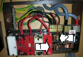 Consumer unit with fuse carrier removed