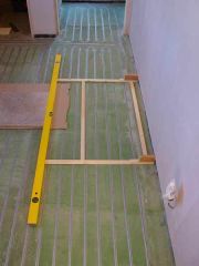 set out floor for tiling