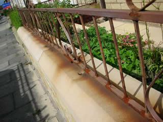 rusty railings