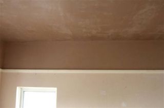 plastered ceiling