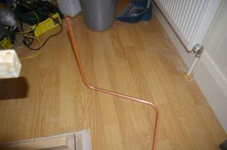 bent copper pipe