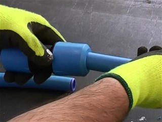 MDPE push fit coupling