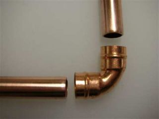 clean copper pipe