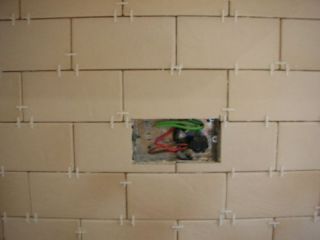 tiling around socket