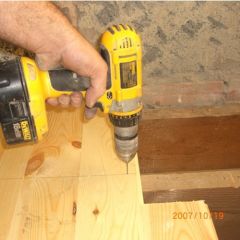 pre drill floor boards